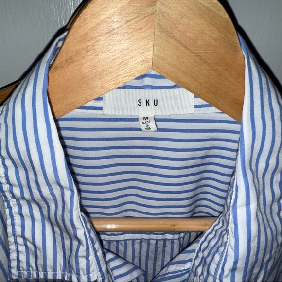 Save Khaki Striped Standard Shirt - Blue - Picture 5 of 5